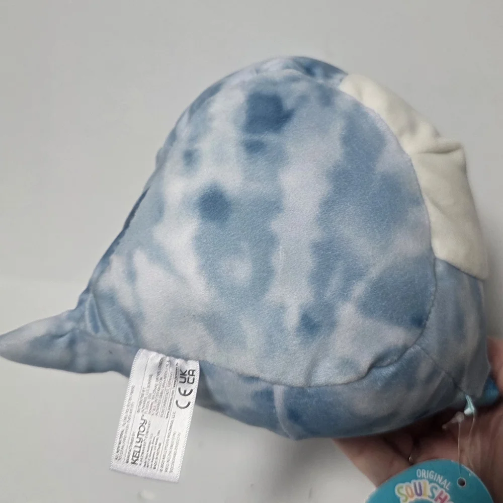 Squishmallow Jerome Blue Tie Dye Triceratops Dinosaur Plush Stuffed Animal NWT